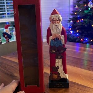 Santa of the World Hand Painted Carved Wood 1900 Belgium Collectors Edition